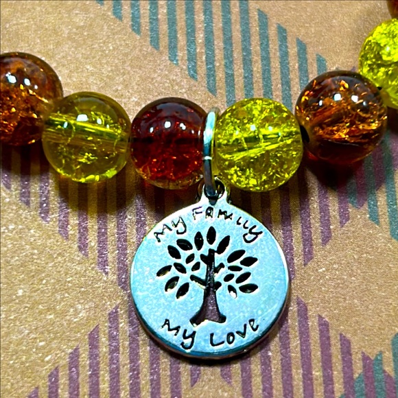 Handmade Tree Pendant Charm Bracelet! “My Family My Love!” - Picture 3 of 6